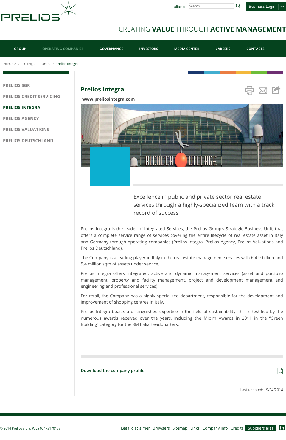 02 INTEGRA PRELIOS 02 INTEGRA PRELIOS