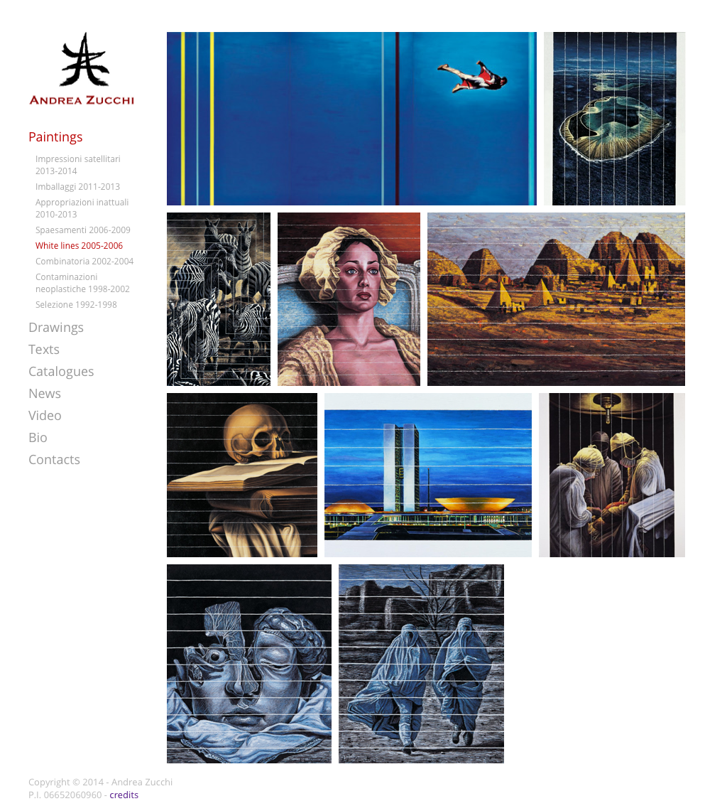 02 PAINTINGS WHITE LINES ANDREA ZUCCHI 02 PAINTINGS WHITE LINES ANDREA ZUCCHI