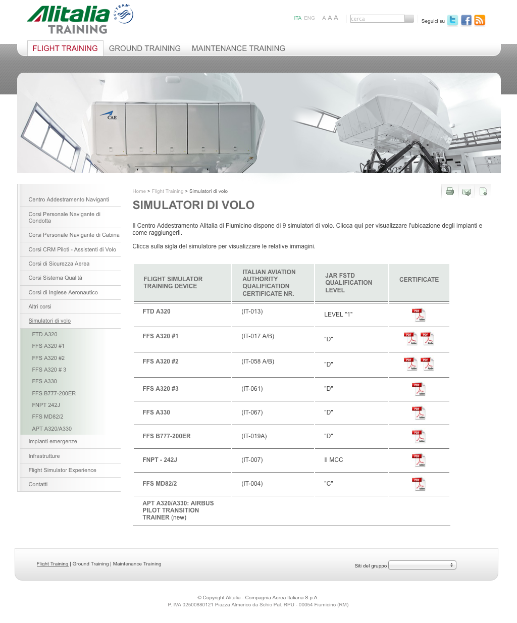 02 FLIGHT TRAINING SIMULATORE DI VOLO 02 FLIGHT TRAINING SIMULATORE DI VOLO