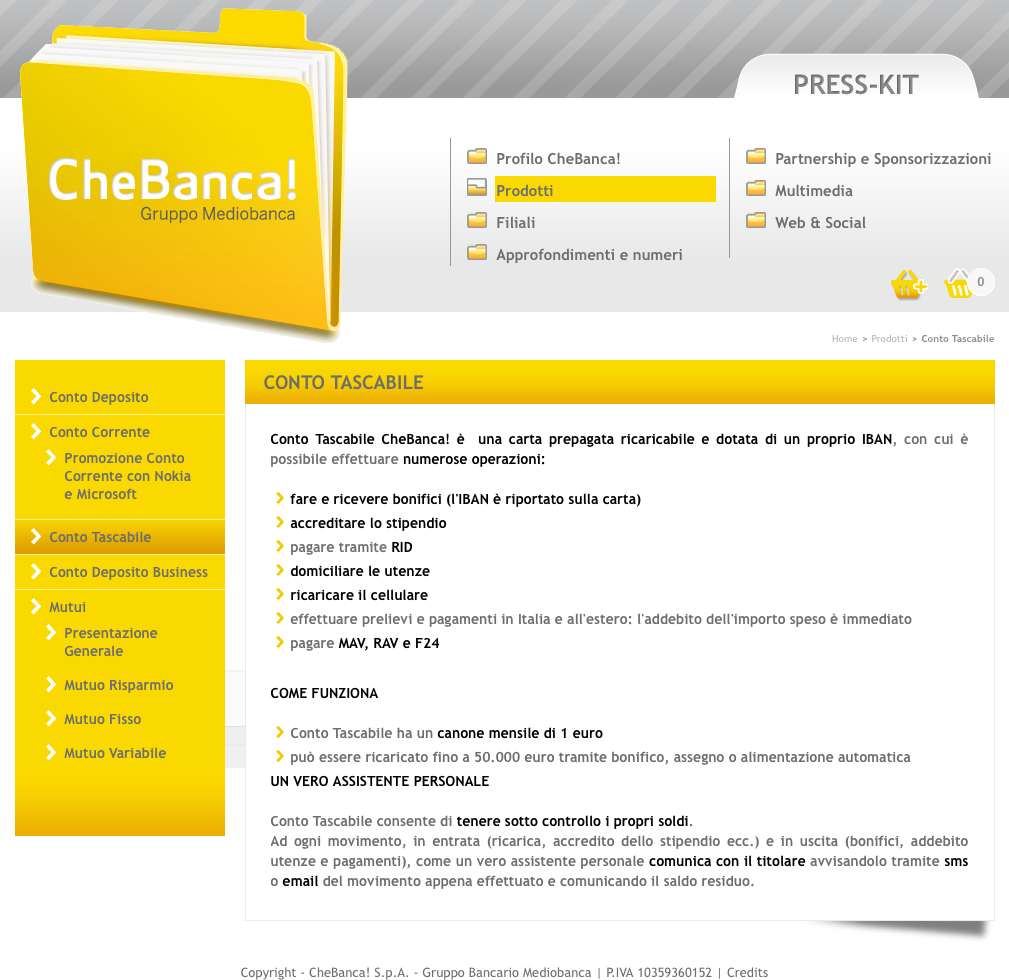 03interno chebanca presskit 03interno chebanca presskit