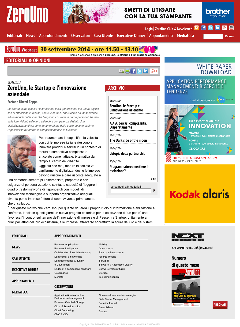 04 EDITORIALE ZERO UNO 04 EDITORIALE ZERO UNO