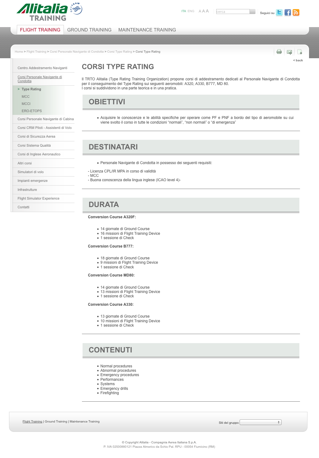 04 CORSI TYPE RATING TRAINING 04 CORSI TYPE RATING TRAINING