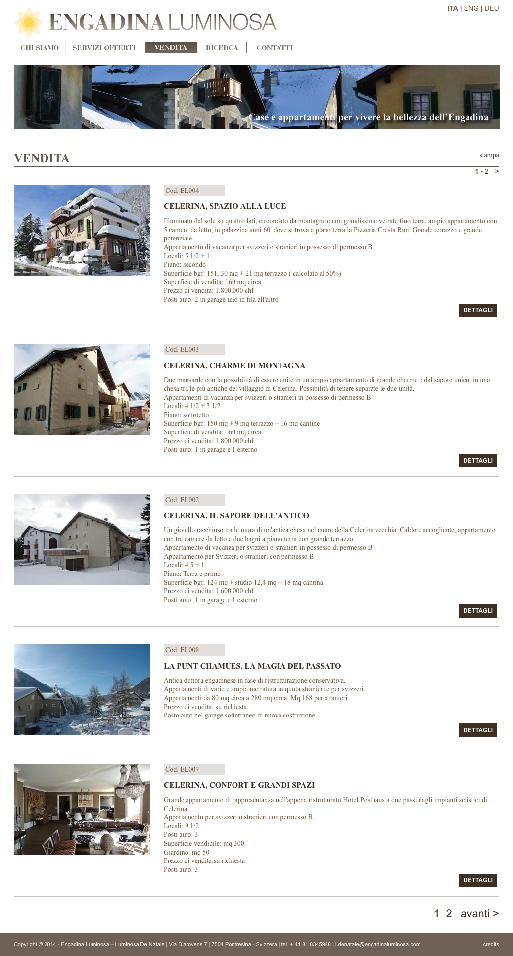 04 VENDITA ENGADINA 04 VENDITA ENGADINA