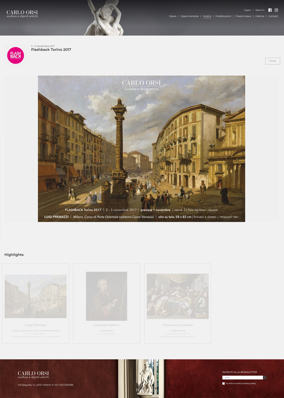 INTERNO MOSTRE GALLERIA ORSI INTERNO MOSTRE GALLERIA ORSI