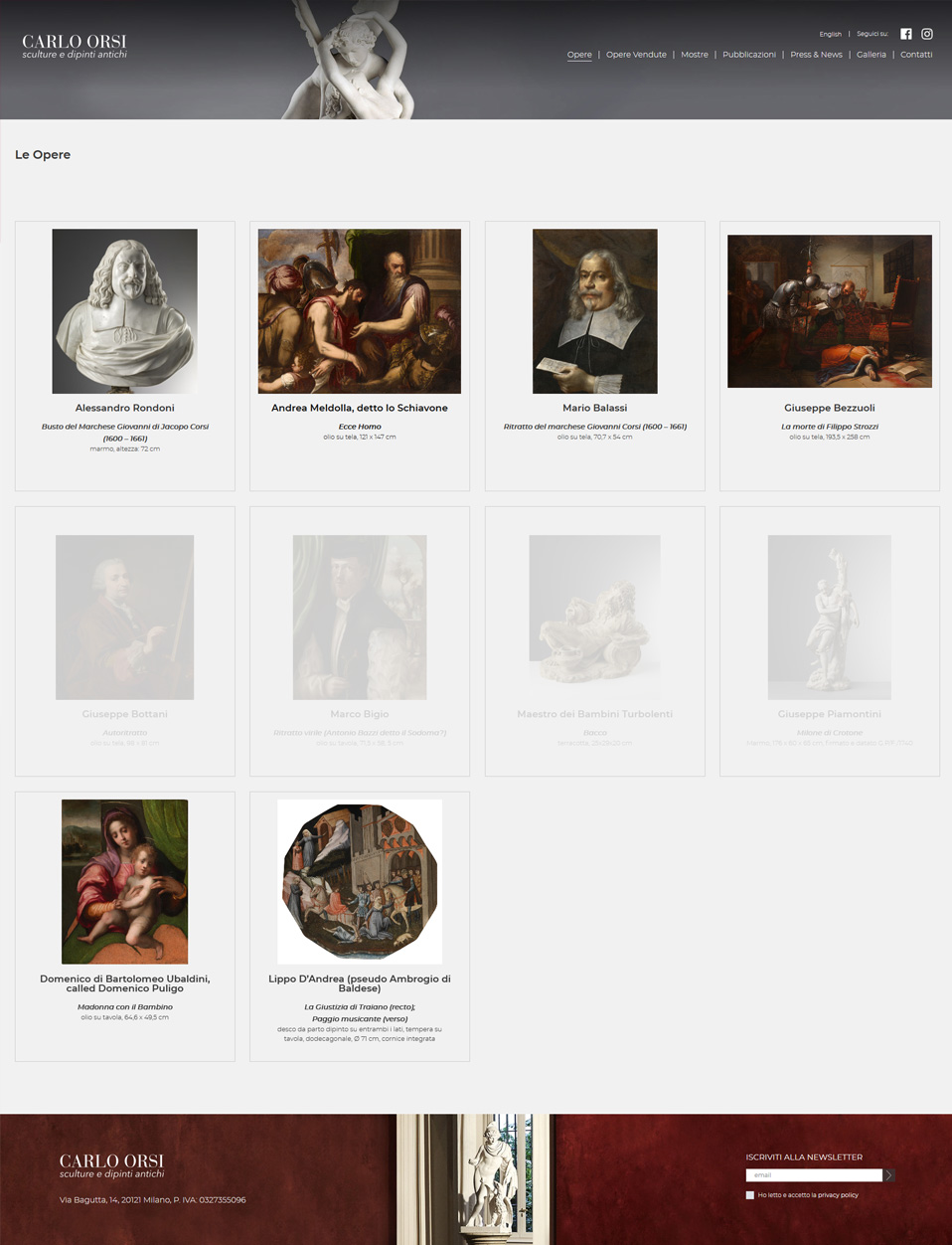 INTERNO OPERE GALLERIA ORSI INTERNO OPERE GALLERIA ORSI