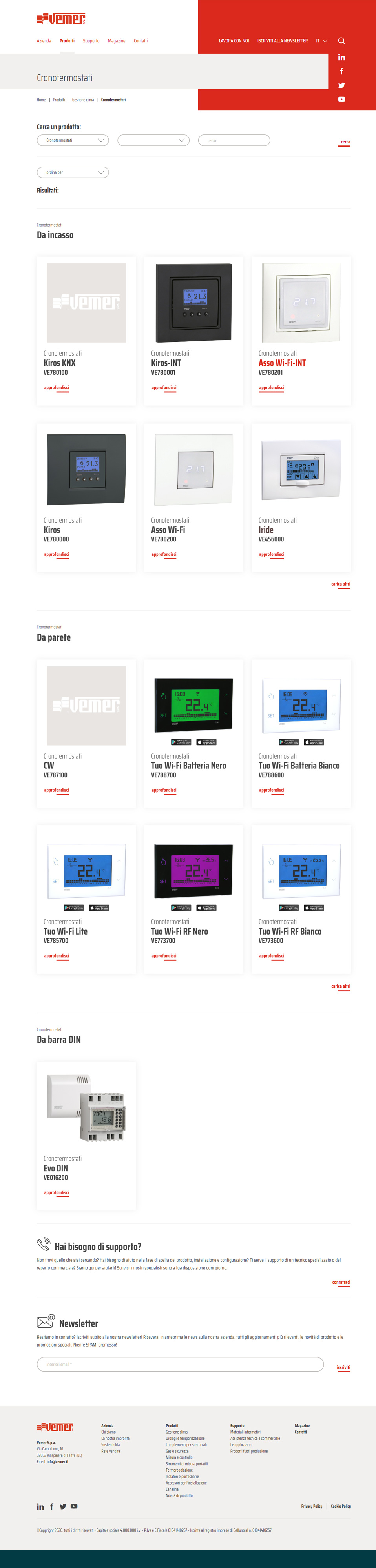 interno Cronotermostati interno Cronotermostati