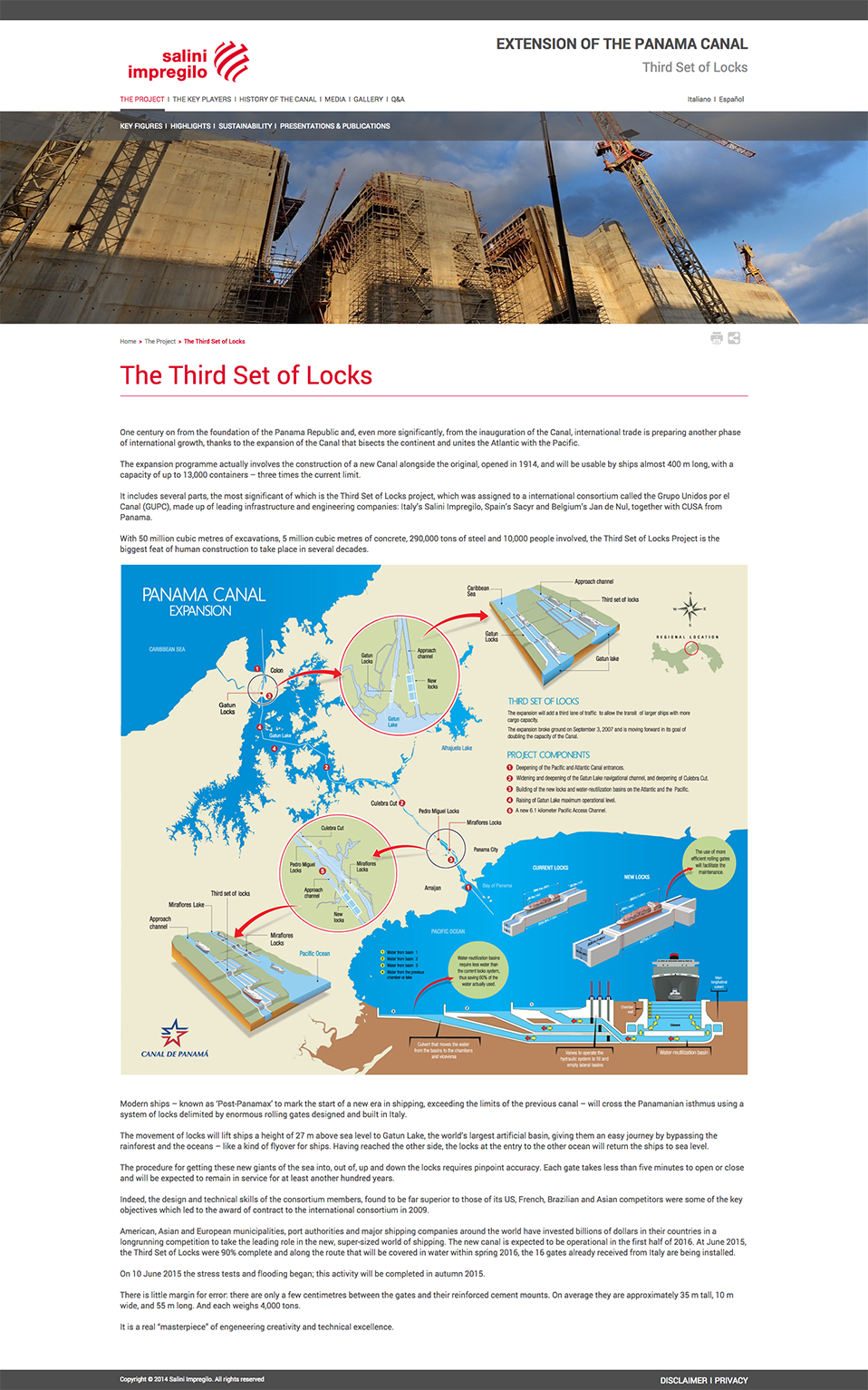 The Third Set of Locks   Salini Impregilo